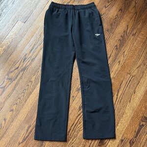 SPEEDO Boom Force Warm Up Pant Small Classic Black Straight Leg Sweatpants